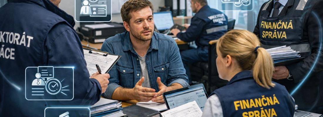 Kontrola Inšpektorátom práce a orgánmi Finančnej správy: priebeh kontroly a čo v praxi rozhoduje pri posudzovaní fiktívnych živností 